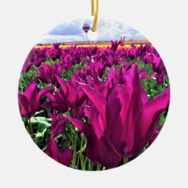 Lila Traum Keramik Ornament (Vorne)