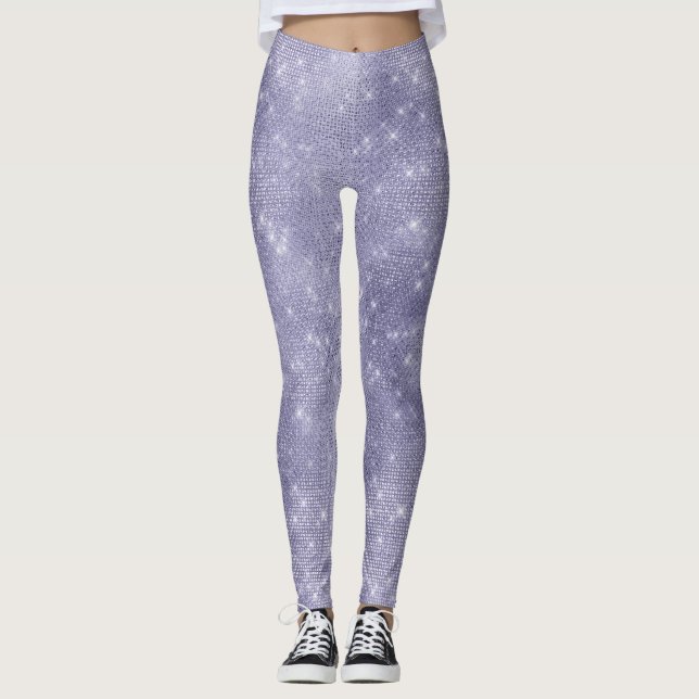 Lila Traum Sparkasse Leggings (Vorderseite)