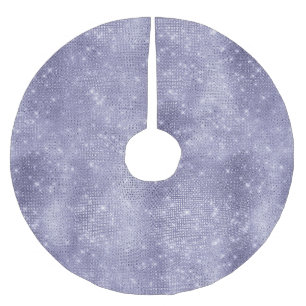 Lila Traum Sparkasse Polyester Weihnachtsbaumdecke
