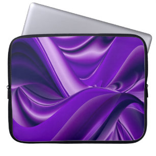 Lila Träume , Abstrakte Fantasie Rainbow Art Laptopschutzhülle