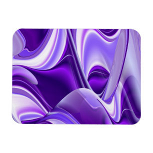 Lila Träume , Abstrakte Fantasie Rainbow Art Magnet