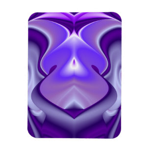 Lila Träume , Abstrakte Fantasie Rainbow Art Magnet