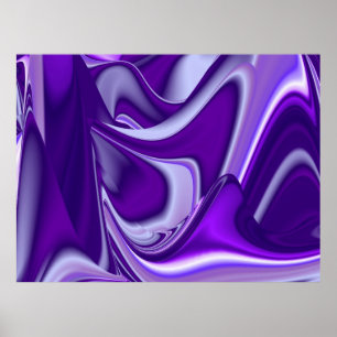 Lila Träume, Abstrakte Fantasy Rainbow Art Poster