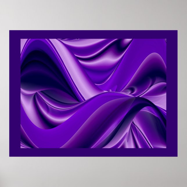 Lila Träume, Abstrakte Fantasy Rainbow Art Poster (Vorne)