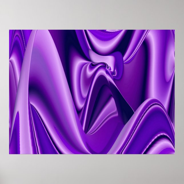 Lila Träume, Abstrakte Fantasy Rainbow Art Poster (Vorne)