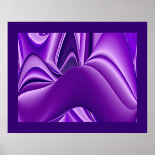 Lila Träume, abstrakte Fantasy-Regenbogen-Kunst Poster