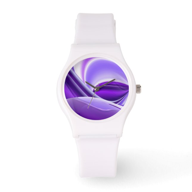 Lila Träume Armbanduhr (Vorderseite)
