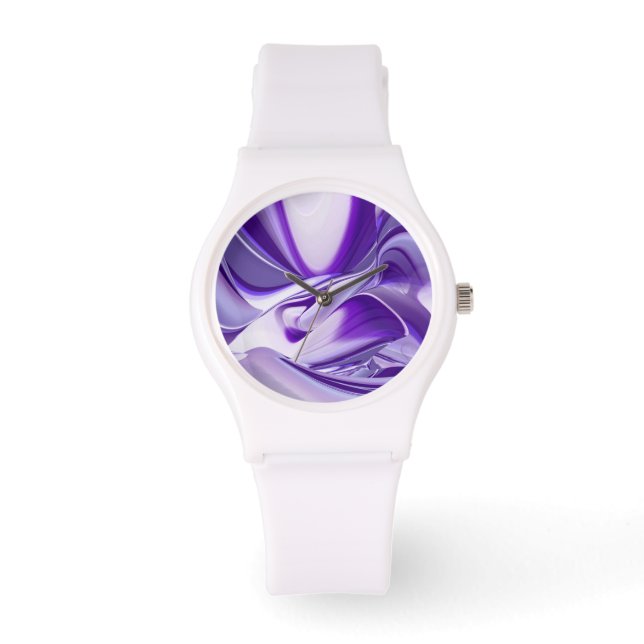 Lila Träume Armbanduhr (Vorderseite)