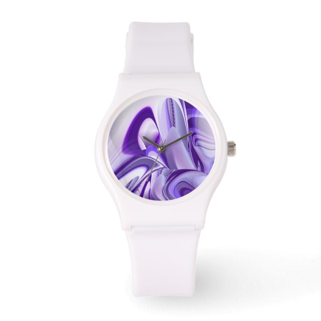 Lila Träume Armbanduhr (Vorderseite)