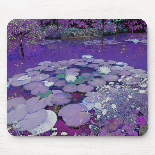 Lila Traumsee Mousepad (Vorne)