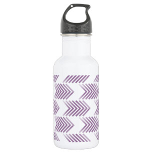 Lila Tribal Arrow-Muster Trinkflasche