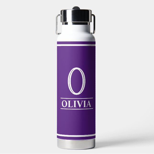 Lila Trinkflasche (Vorderseite)