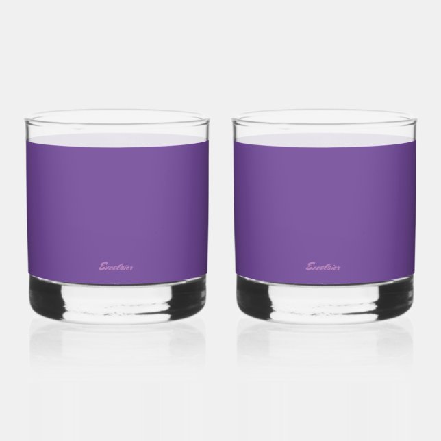 LILA TRINKGLAS WHISKYGLAS (Vorderseite)