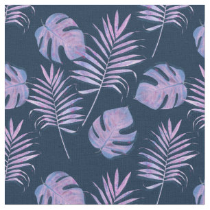Lila tropische Lilac-Blätter Stoff