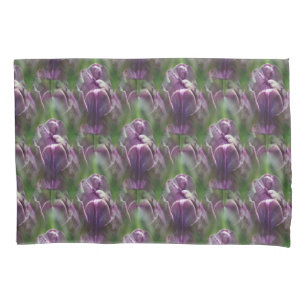Lila Tulip Blume Naturmuster Kissenbezug