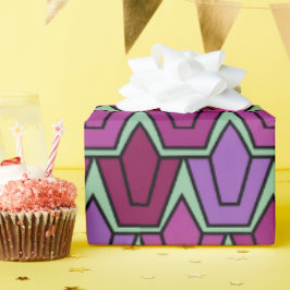 Lila Tulip-Feld Geschenkpapier