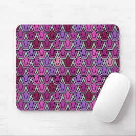 Lila Tulip-Feld Mousepad