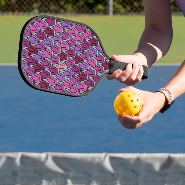 Lila Tulip-Feld Pickleball Schläger (InSitu)