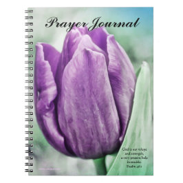 Lila Tulip Prayer Journal Notizblock