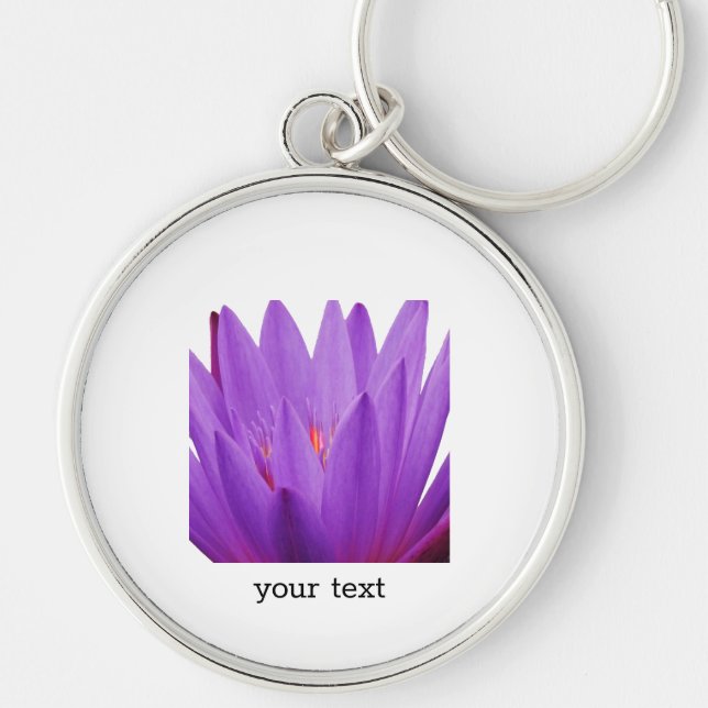 Lila Tulip Schlüsselanhänger (Vorne)