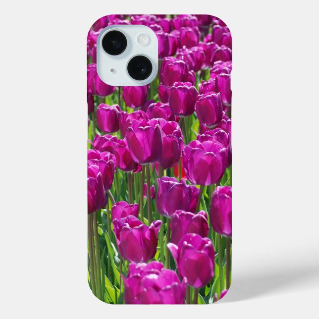 Lila Tulips Case-Mate iPhone Hülle (Rückseite)