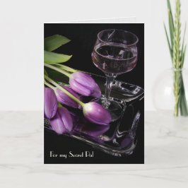 Lila Tulips für das Geheimnis Pal Karte