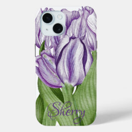 Lila Tulips in der Frühlingszeit Case-Mate iPhone Hülle