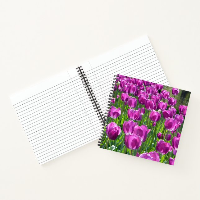 Lila Tulips Notizbuch (Innenseite)