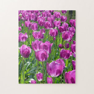Lila Tulips Puzzle