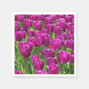 Lila Tulips Serviette