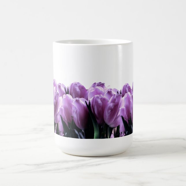 Lila Tulips-Tasse Kaffeetasse (Mittel)