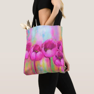 Lila Tulips Totasche