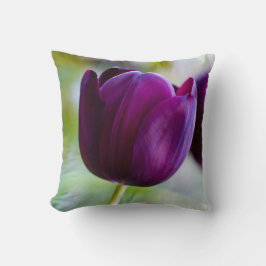 Lila Tulpe Blume Kissen