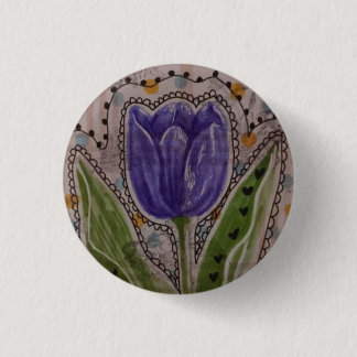 Lila Tulpe Button