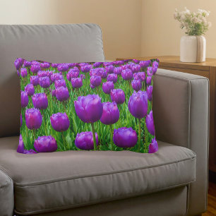 Lila Tulpen Akzentkissen Dekokissen
