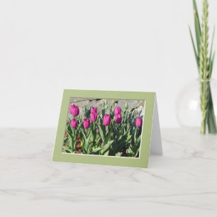 Lila Tulpen notecard Karte