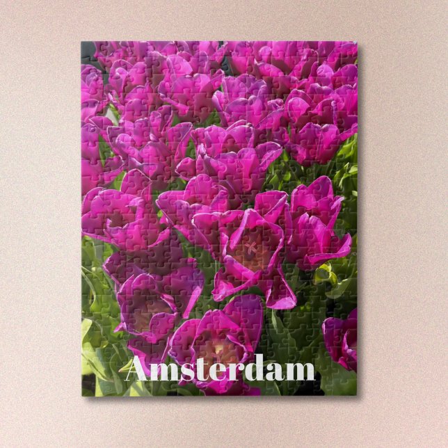 Lila Tulpen von Amsterdam Puzzle (Text is optional. Select Personalization to backspace it out.)