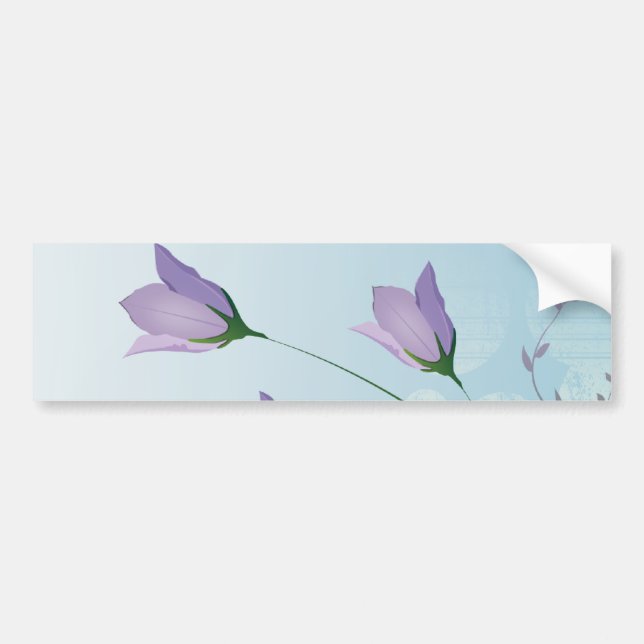lila Tulpendesign Autoaufkleber (Vorne)