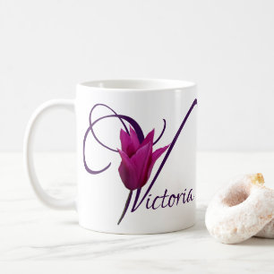 Lila Tulpenflorenname Victoria Kaffeetasse
