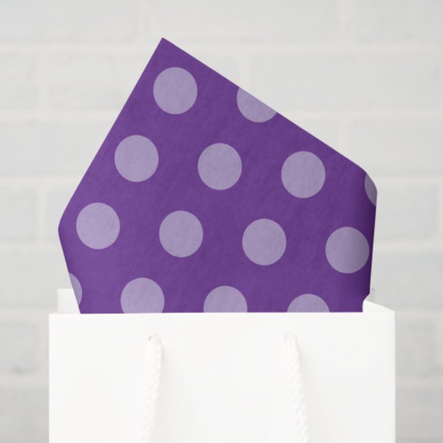 Lila Tupfen  Seidenpapier (Geschenktüte)