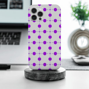Lila Tupfen, Tupfenmuster, Punkte, Gepunktet iPhone 15 Pro Max Hülle