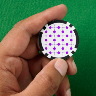 Lila Tupfen, Tupfenmuster, Punkte, Gepunktet Pokerchips
