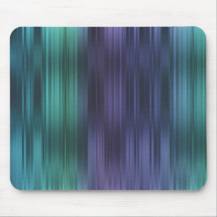 Lila Türkis Blau Grüne Streifen Mousepad