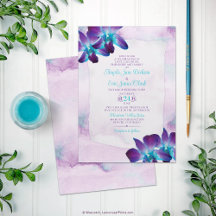 Lila Türkis Blue Dendrobium Orchid Wedding