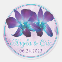 Lila Türkis Blue Dendrobium Orchid Wedding