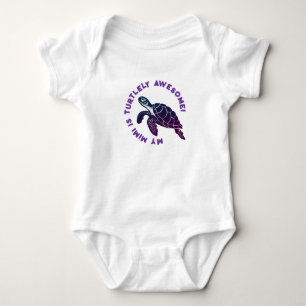 Lila Turtle MIMI Baby Strampler