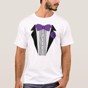 Lila Tuxedo-Shirt T-Shirt