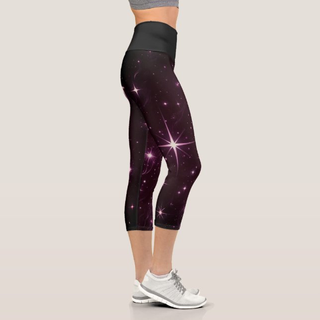 Lila Twilight Capri Leggings (Rechts)