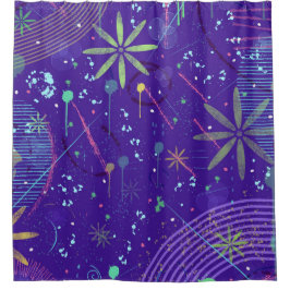 Lila Twilight-Party Duschvorhang