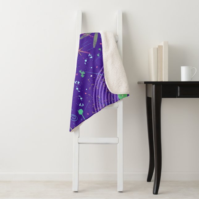 Lila Twilight-Party Sherpadecke (Beispiel)